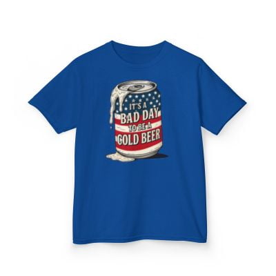 Bad Day 4th of July USA Kids Heavy Cotton Tee-KHJUL4502B-Royal-XL