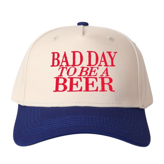 Bad Day To BE Embroidered Trucker Hat Humorous Novelty Statement Cap Unisex Adjustable Snapback for Weekend and Party Wear