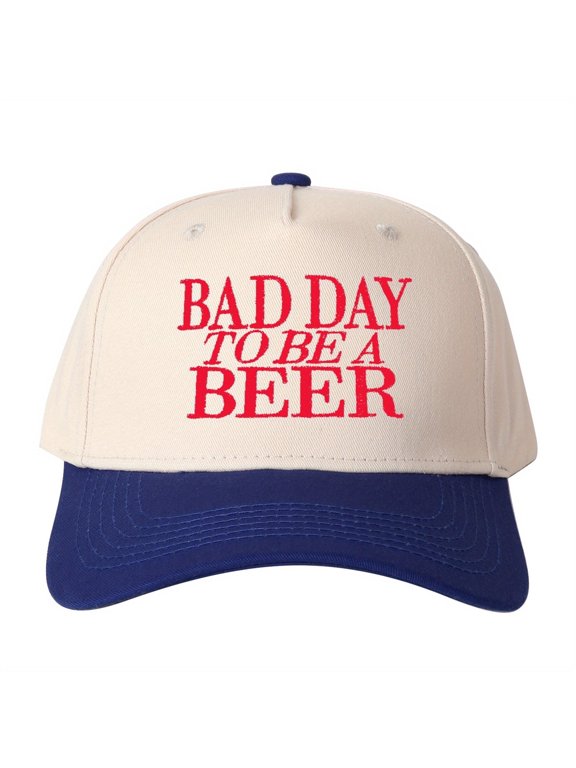 Bad Day To BE Embroidered Trucker Hat Humorous Novelty Statement Cap Unisex Adjustable Snapback for Weekend and Party Wear