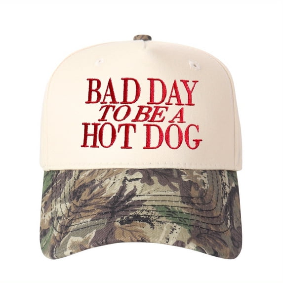 Bad Day To BE Embroidered Trucker Hat Humorous Novelty Statement Cap Unisex Adjustable Snapback for Weekend and Party Wear
