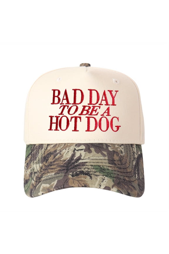Bad Day To BE Embroidered Trucker Hat Humorous Novelty Statement Cap Unisex Adjustable Snapback for Weekend and Party Wear