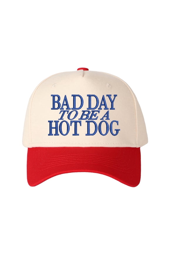 Bad Day To BE Embroidered Trucker Hat Humorous Novelty Statement Cap Unisex Adjustable Snapback for Weekend and Party Wear