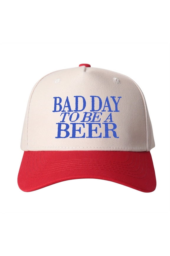 Bad Day To BE Embroidered Trucker Hat Humorous Novelty Statement Cap Unisex Adjustable Snapback for Weekend and Party Wear