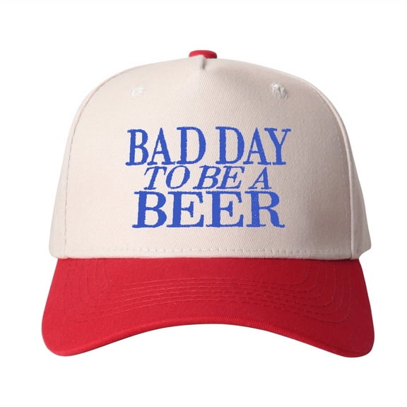 Bad Day To BE Embroidered Trucker Hat Humorous Novelty Statement Cap Unisex Adjustable Snapback for Weekend and Party Wear