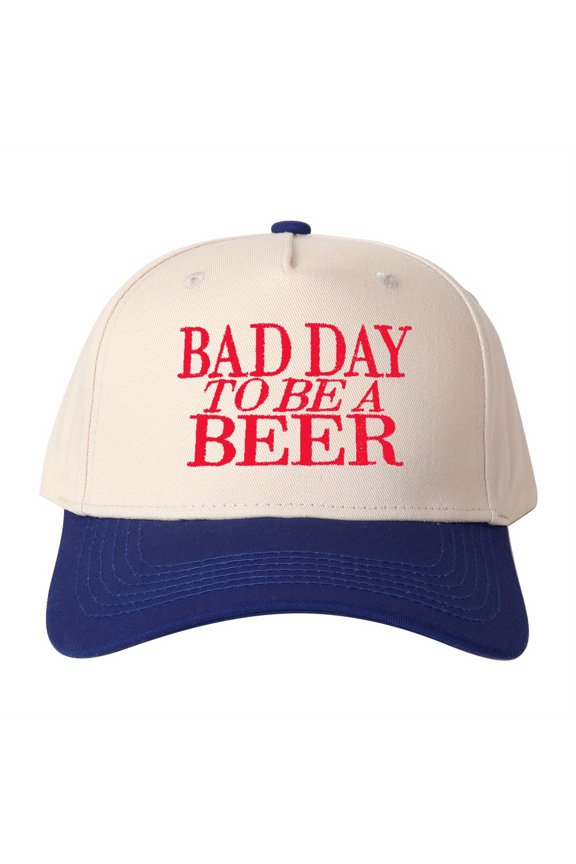 Bad Day To BE Embroidered Trucker Hat Humorous Novelty Statement Cap Unisex Adjustable Snapback for Weekend and Party Wear