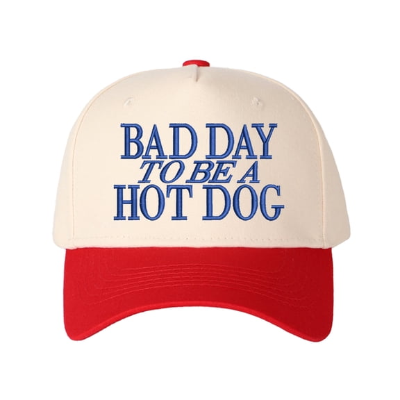 Bad Day To BE Embroidered Trucker Hat Humorous Novelty Statement Cap Unisex Adjustable Snapback for Weekend and Party Wear