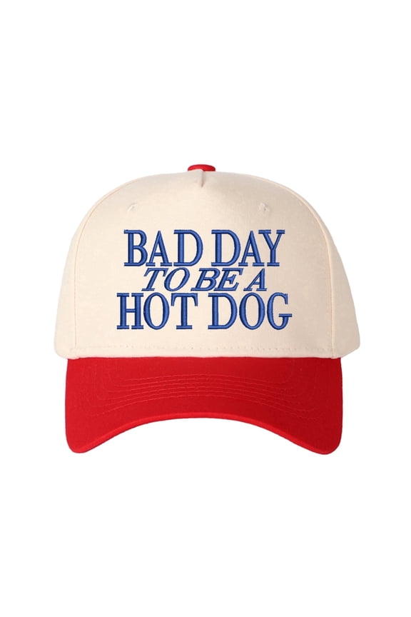 Bad Day To BE Embroidered Trucker Hat Humorous Novelty Statement Cap Unisex Adjustable Snapback for Weekend and Party Wear