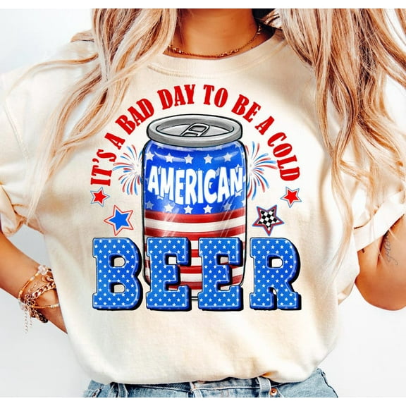 Bad Day to Be a Beer T-Shirt– Funny American Beer Tee for July 4th BBQs and Patriotic Parties