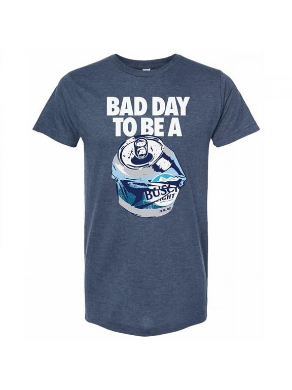 Bad Day to Be a Light Colorway Cotton T-Shirt, Navy Blue - 2XL