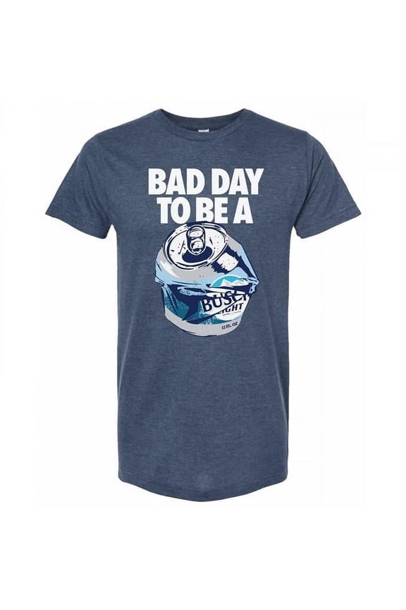 Bad Day to Be a Light Colorway Cotton T-Shirt, Navy Blue - Medium