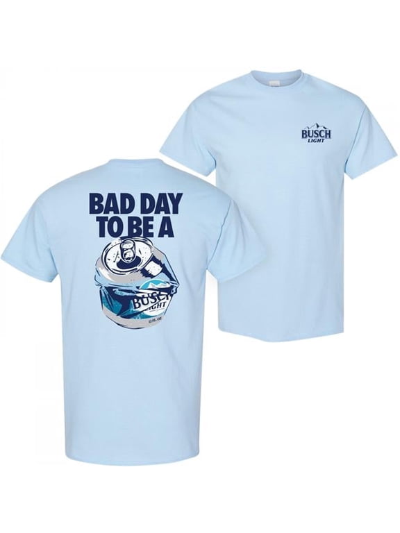 Bad Day to Be a Light Front & Back Cotton T-Shirt, Blue - 2XL