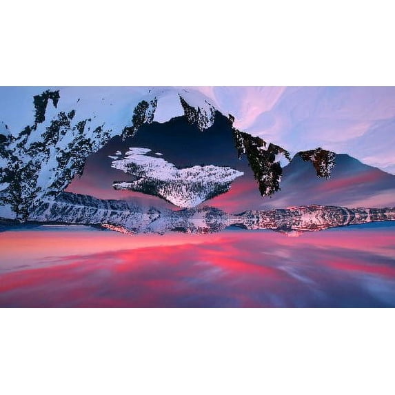 Bad Dog Posters Crater Lake 24inx36in Mini Art Poster 24x36 poster Color Category: Multi, Unframed, Ages: Adults