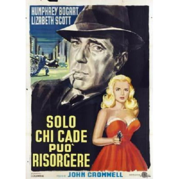 Bad Dog Posters Dead Reckoning Italian Movie Poster 11inx17in Mini Poster ships in mail/gift tube 11x17 poster Color Category: Multi, Unframed, Ages: Adults