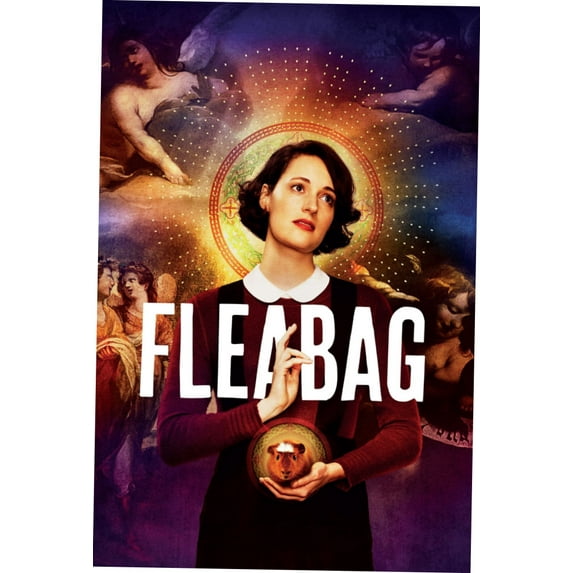 Bad Dog Posters Fleabag Series Poster 12In x 16In Print on Metal Sign Size: 12x16, Multi-color, Any Room, Movie Room, Adults, Square