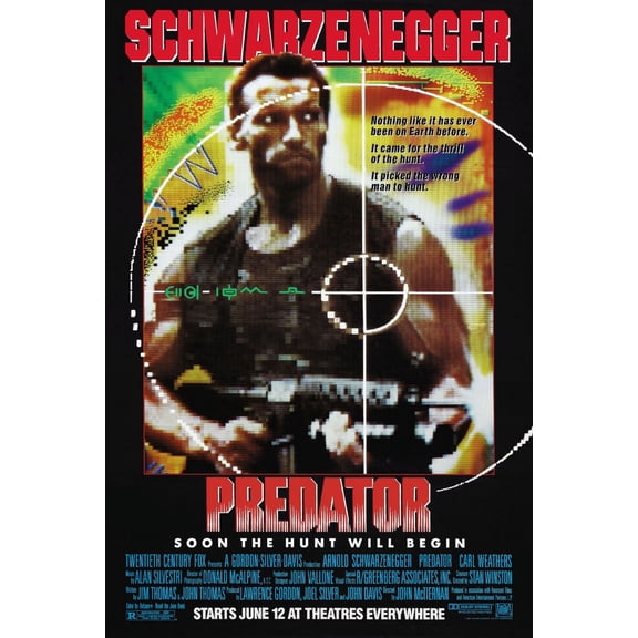 Bad Dog Posters Predator Movie Poster 16inx24in Art Poster 16x24 Multi-Color Square Adults