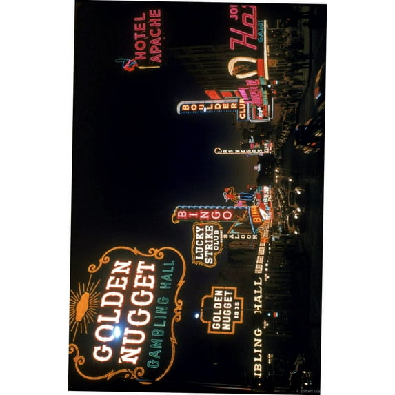 Bad Dog Posters Vintage Vegas Lights Mini Poster 11inx17in 11x17 poster