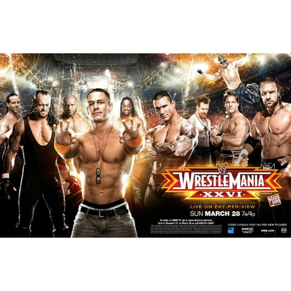 Bad Dog Posters Wrestlemania Xxvi 26 Mini Poster 11inx17inin 11x17 poster