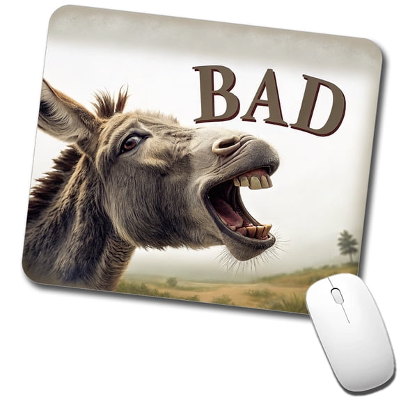 Bad Donkey Funny Mouse Pad Low Profile Gaming Mat