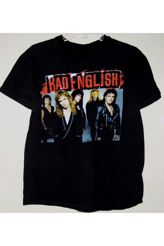 Bad English Concert Tour Short Sleeve Cotton Black All Size Shirt AM553