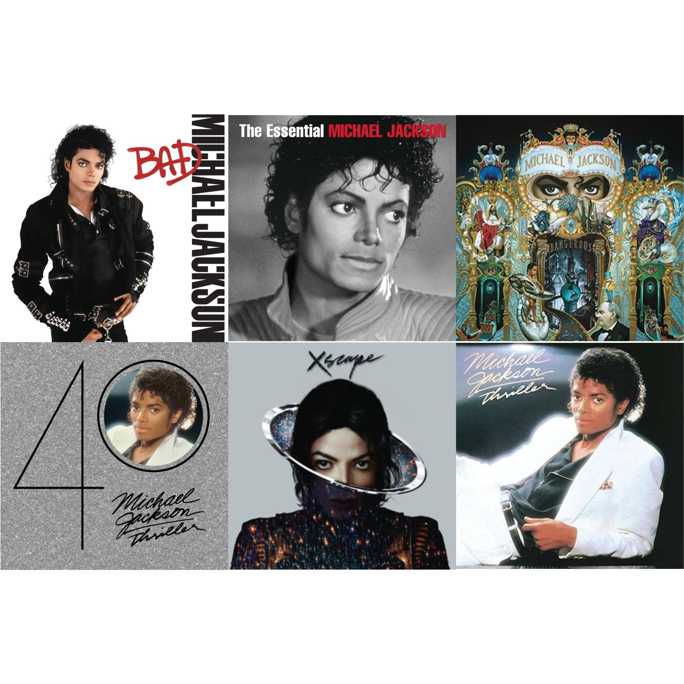Bad & Essential Michael Jackson & Dangerous & Thriller (40Th