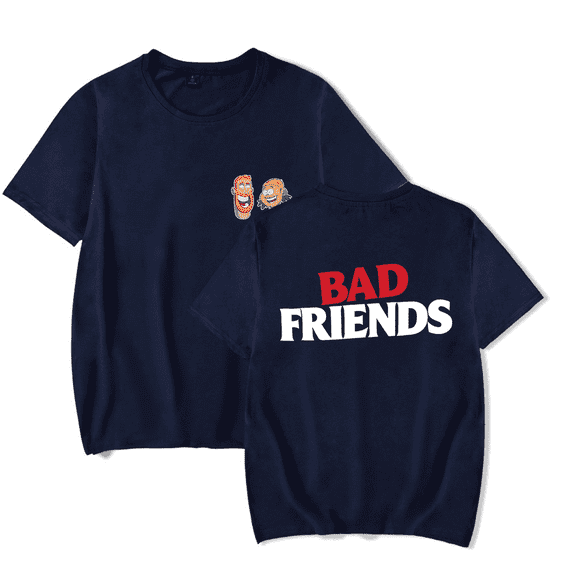 Bad Friends Merch Bad Friends Classic T-shirt t shirt Unisex Short Sleeve Tee Crewneck Streetwear Top