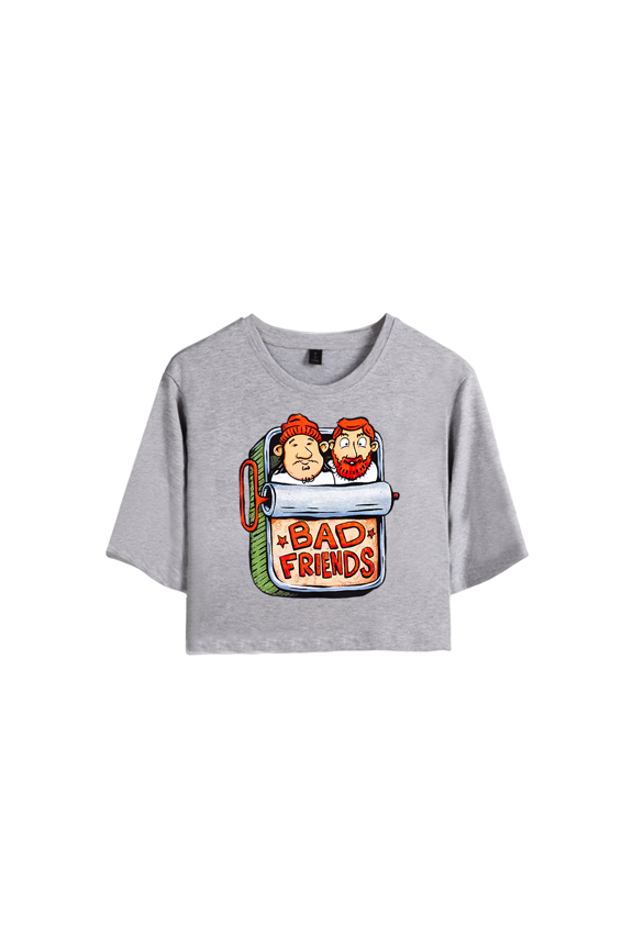 Bad Friends Merch Beastie Friends Crop Top T-shirt Baby Shorts Suits Women Girls Short Sleeve Tee