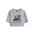 thumbnail image 1 of Bad Friends Merch Fear & Loathing Crop Top T-shirt Shorts Suits Girls Women Short Sleeve Tee, 1 of 2