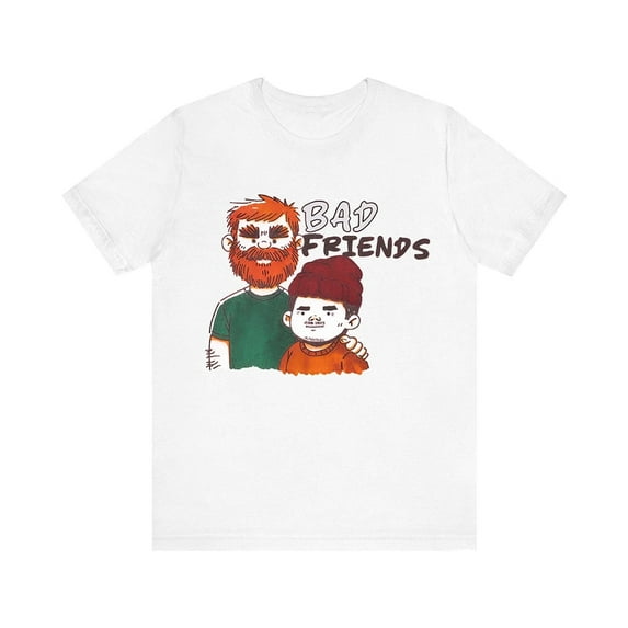Bad Friends Merch Hairy Tee Printed Shirt Unisex Men Women T-shirt Short Sleeve Top