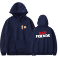 thumbnail image 1 of Bad Friends Merch Hoodie Bad Friends Classic Hoodies Unisex Long Sleeve Sweatshirt Streetwear Pullover Top, 1 of 3