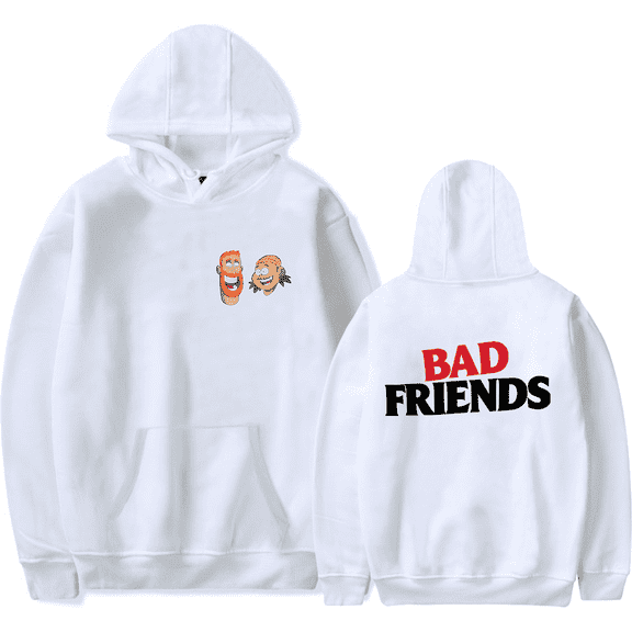 Bad Friends Merch Hoodie Bad Friends Classic Hoodies Unisex Long Sleeve Sweatshirt Streetwear Pullover Top