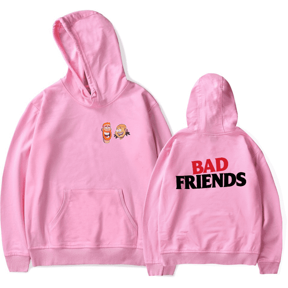 Bad Friends Merch Hoodie Bad Friends Classic Hoodies Unisex Long Sleeve Sweatshirt Streetwear Pullover Top