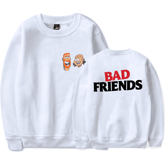 Bad Friends Merch Sweatshirt Bad Friends Classic Crewneck Unisex Long Sleeve Hoodie Pullover