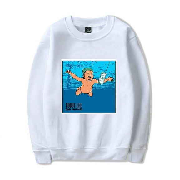 Bad Friends Merch Sweatshirt Nevermind Crewneck Unisex Long Sleeve Hoodie Streetwear Pullover Top