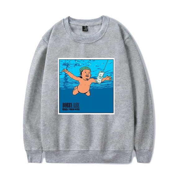 Bad Friends Merch Sweatshirt Nevermind Crewneck Unisex Long Sleeve Hoodie Streetwear Pullover Top