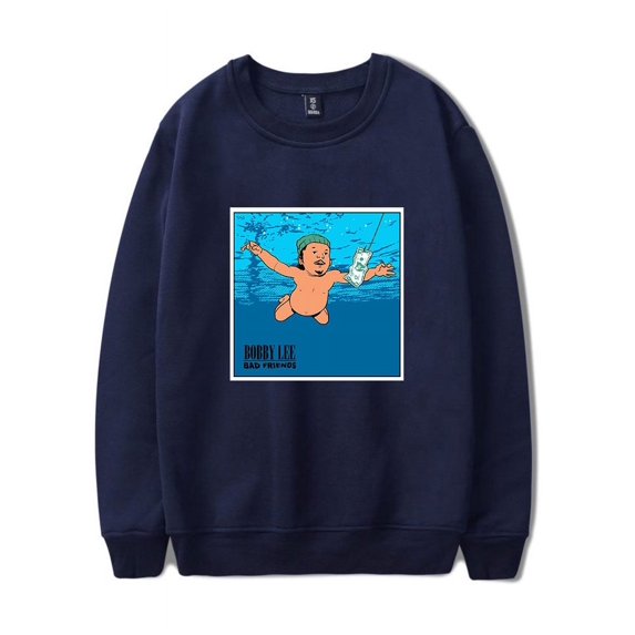 Bad Friends Merch Sweatshirt Nevermind Crewneck Unisex Long Sleeve Hoodie Streetwear Pullover Top