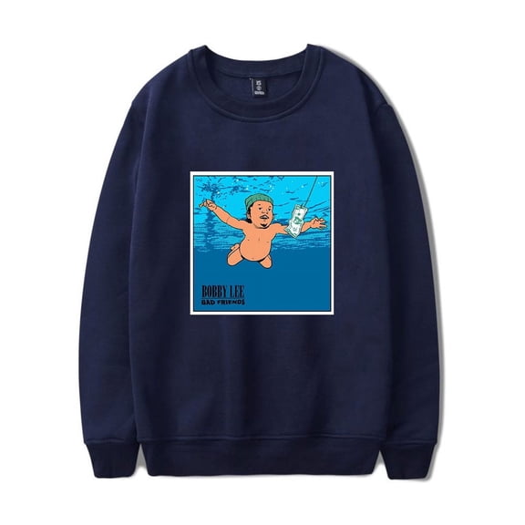 Bad Friends Merch Sweatshirt Nevermind Crewneck Unisex Long Sleeve Hoodie Streetwear Pullover Top