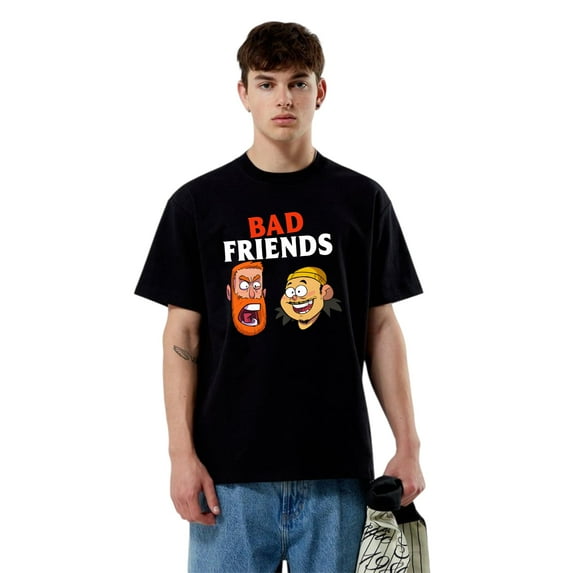 Bad Friends Podcast Andrew Santino Lee Comedy T-Shirt, for men & women, up to size 5XL