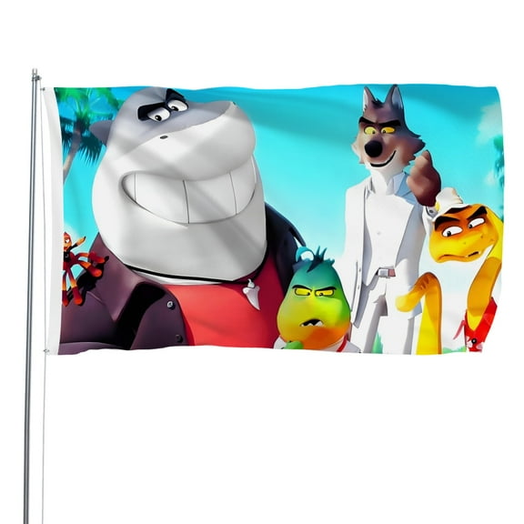The Bad Guys 2flag perfect for outdoor decoration, can be hung indoors, outdoor lawn, balcony, corridor, party, etc. anywhere you want to display15.7x23.6in40*60cm