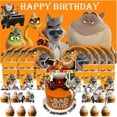 thumbnail image 1 of Bad Guys Birthday Cups Party Supplies Decor Backdrop Plates Fans Decorations Banner, 1 of 6
