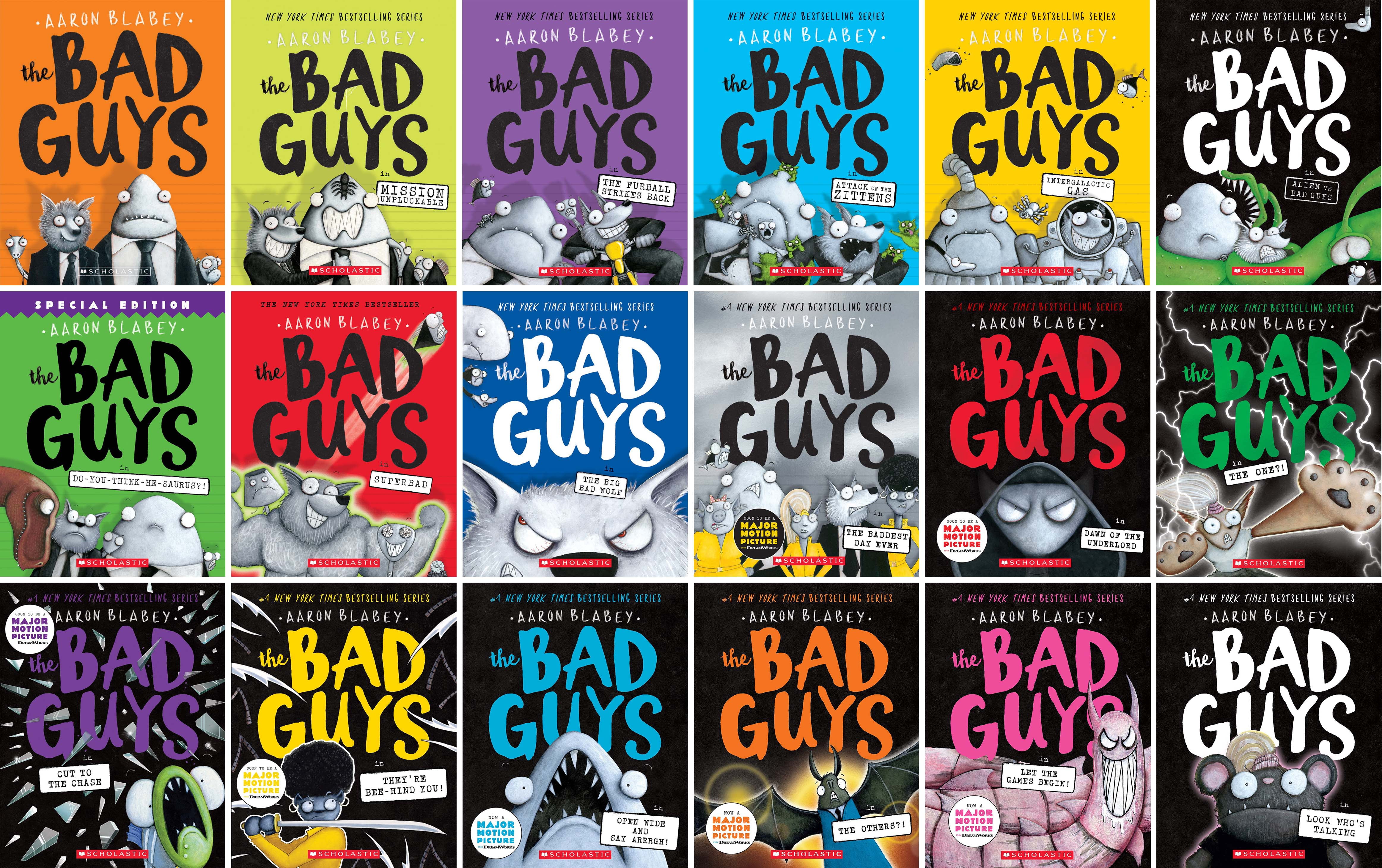 Bad Guys Complete Box Set Illustrated Series Collection Books 1 18 