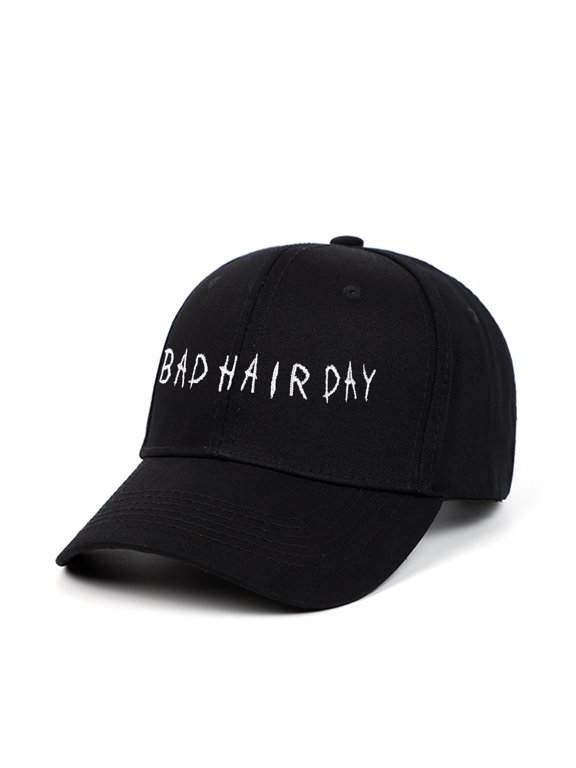 Bad Hair Day Embroidered Baseball Cap Unisex Simple Punk Sports Hat