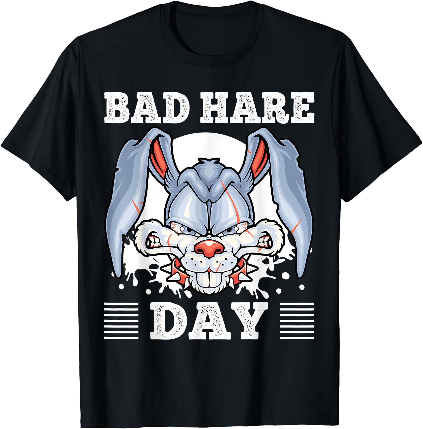 Bad Hare Day, Funny Angry Bunny, Rabbits Lovers Costume T-Shirt ...