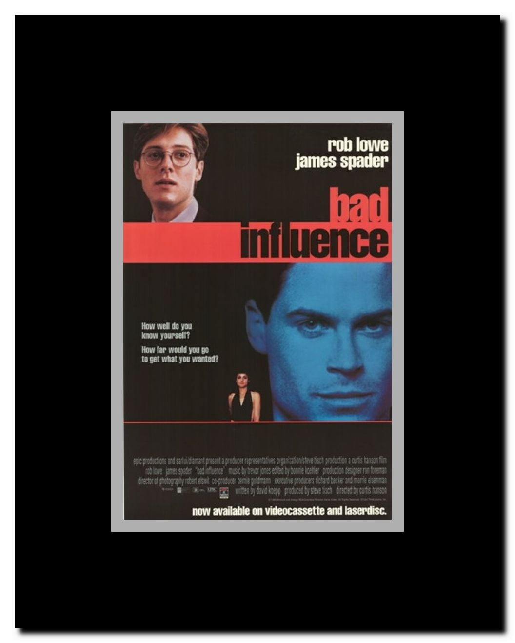 Bad Influence Framed Movie Poster