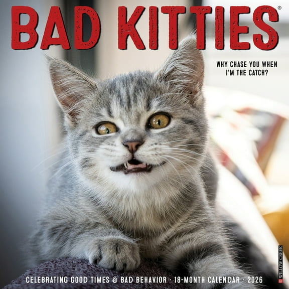 Bad Kitties 2026 Wall Calendar, (Paperback)