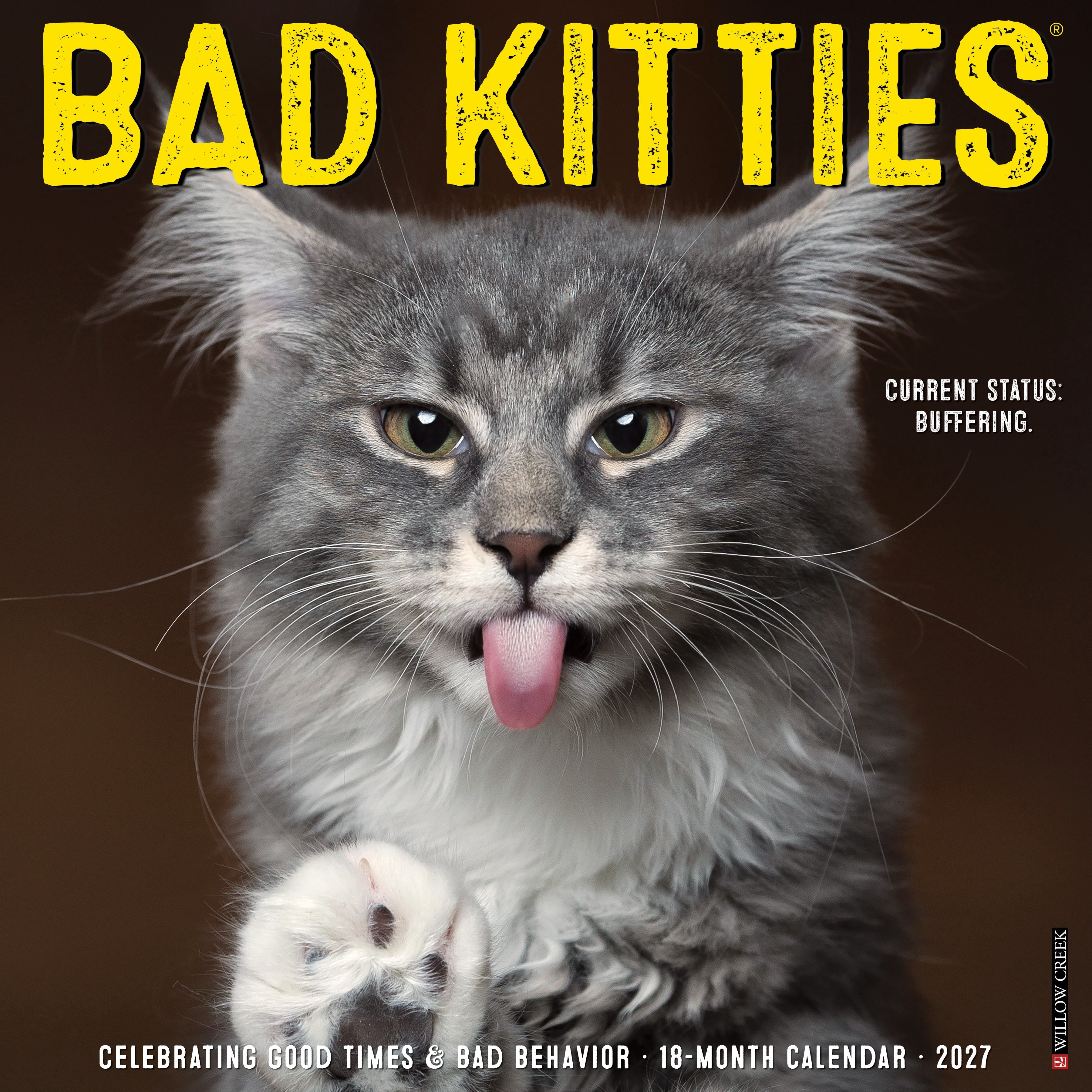 Willow Creek Press, Bad Kitties 2027 Wall Calendar