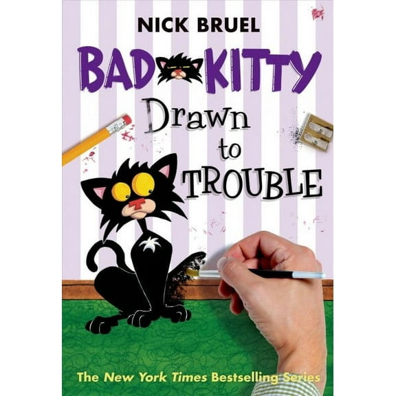Bad Kitty: Bad Kitty Drawn to Trouble (classic black-and-white edition) (Hardcover)