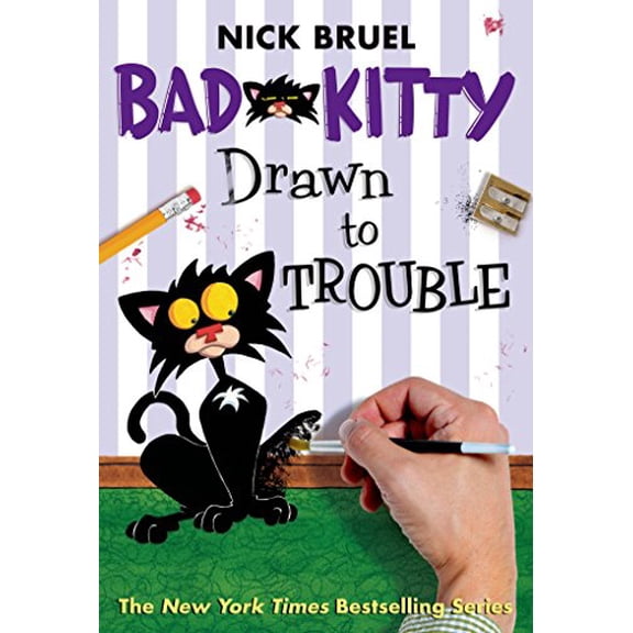 Pre-Owned Bad Kitty Drawn to Trouble (Paperback Black-And-White Edition) (Paperback) 1250056799 9781250056795