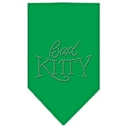 Bad Kitty Rhinestone Bandana Emerald Green Small