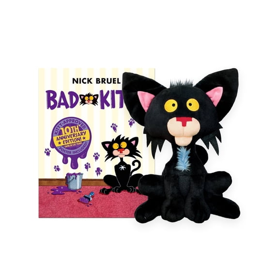 Bad Kitty 11" Plush & Hardcover Book Set