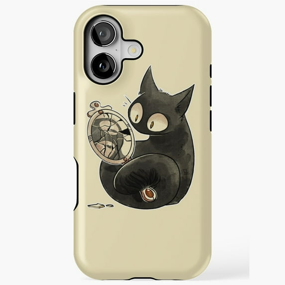 Bad Luck Black Cat Superstition Compatible Phone Case for iPhone 11–17 Pro Max